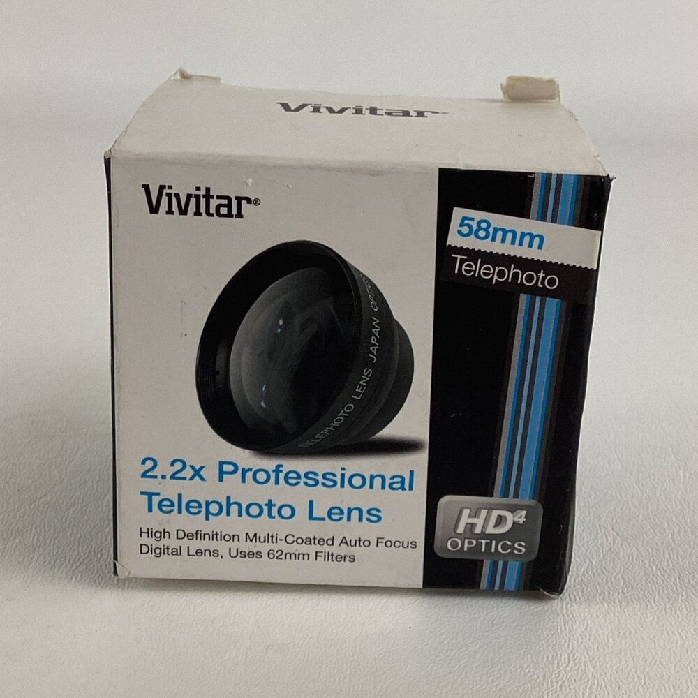 Vivitar 2.2x Professional Telephoto Lens 58mm High Auto Focus Definition New